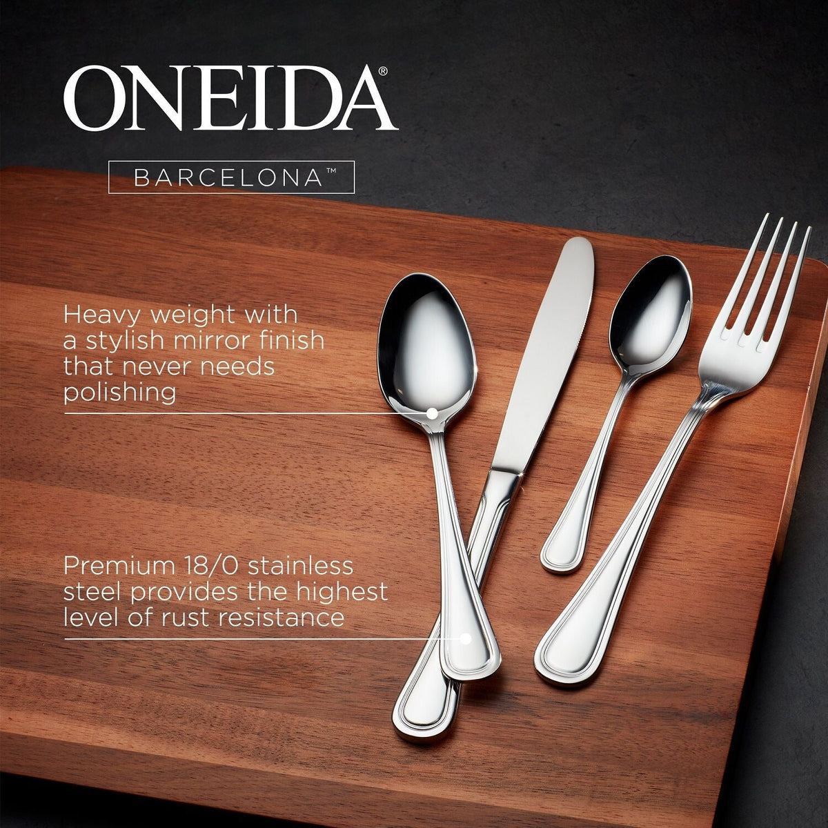 Oneida Barcelona 16-Piece Cutlery Set