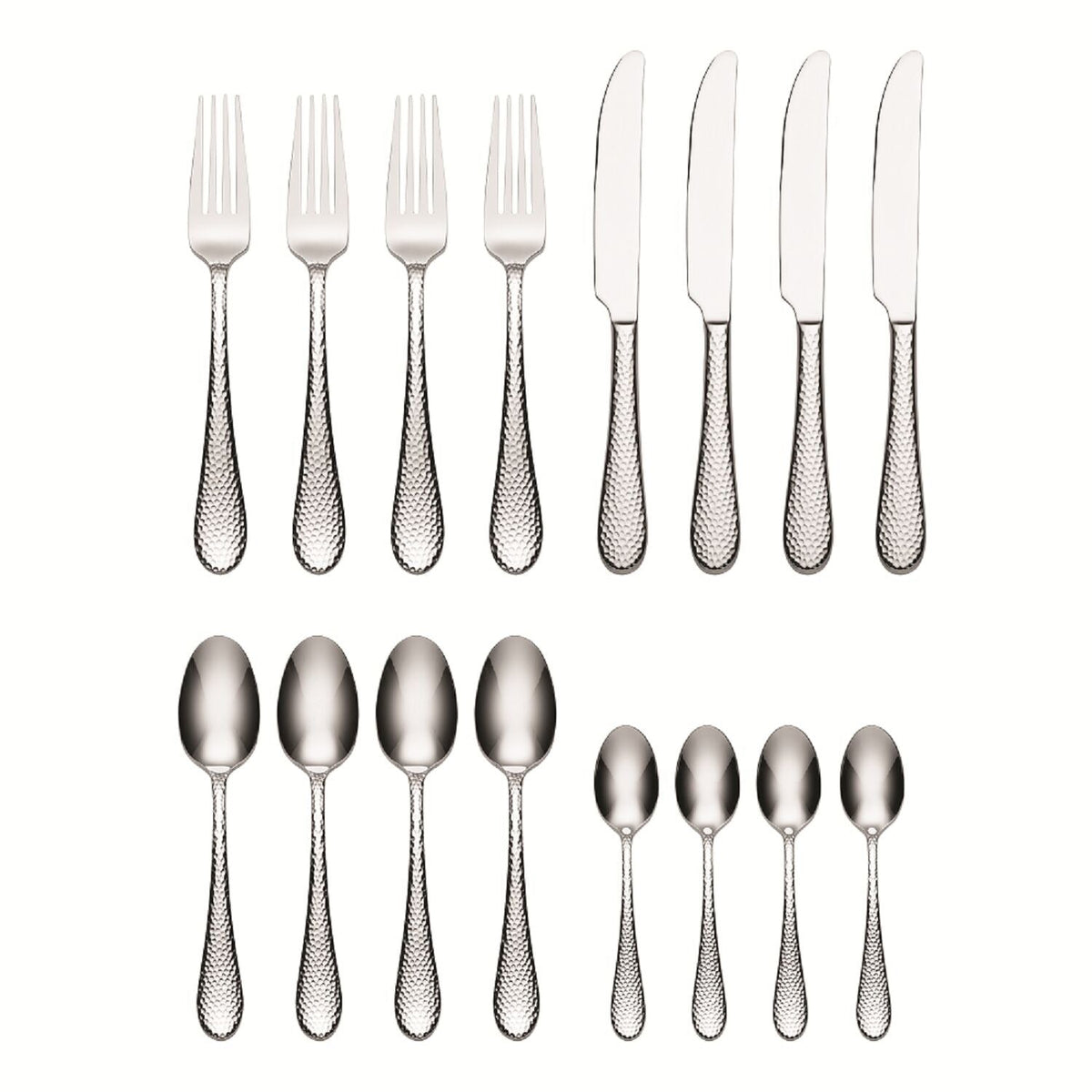 Oneida Tibet Hammered 16-Piece Cutlery Set