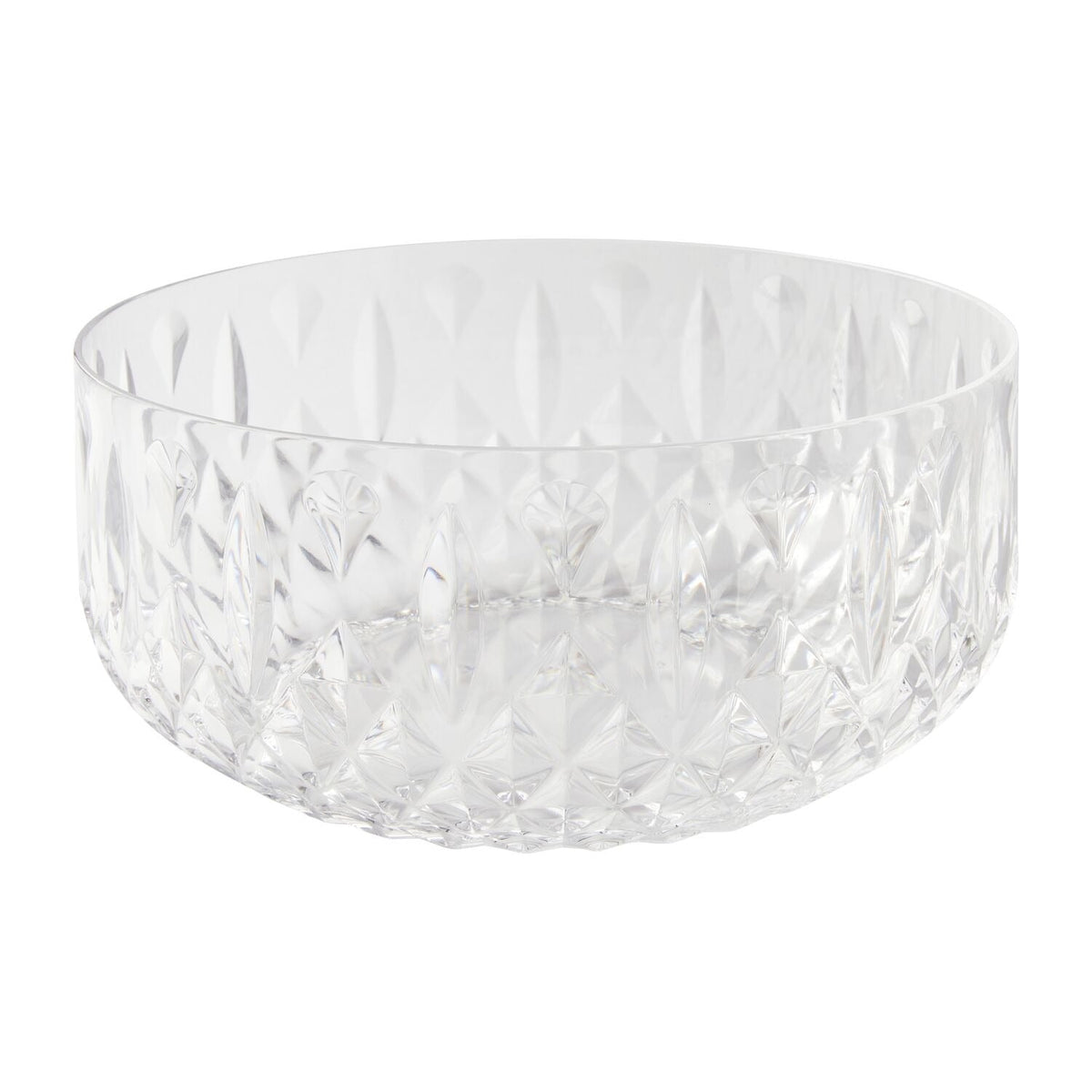 Crystal-Look Acrylic Large Serving Bowl