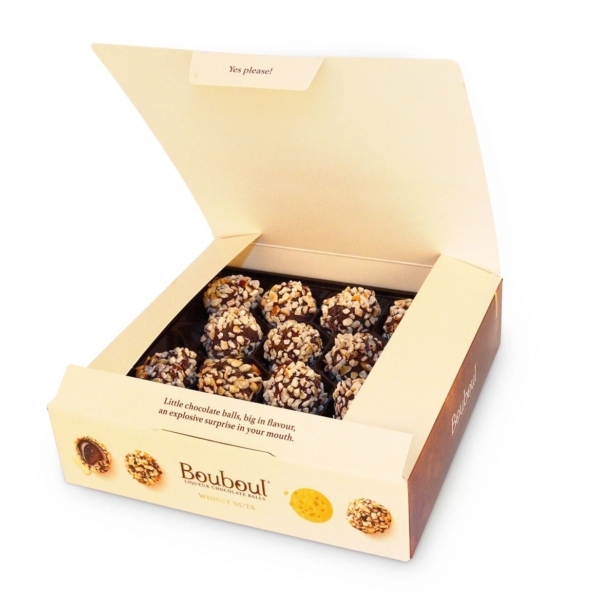 BouBoul Liqueur Chocolates with Nuts and Whisky 150g