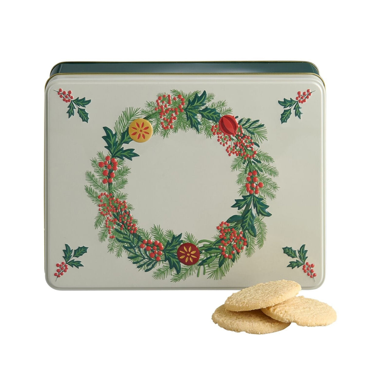 Lakeland Wreath Rectangular Tin
