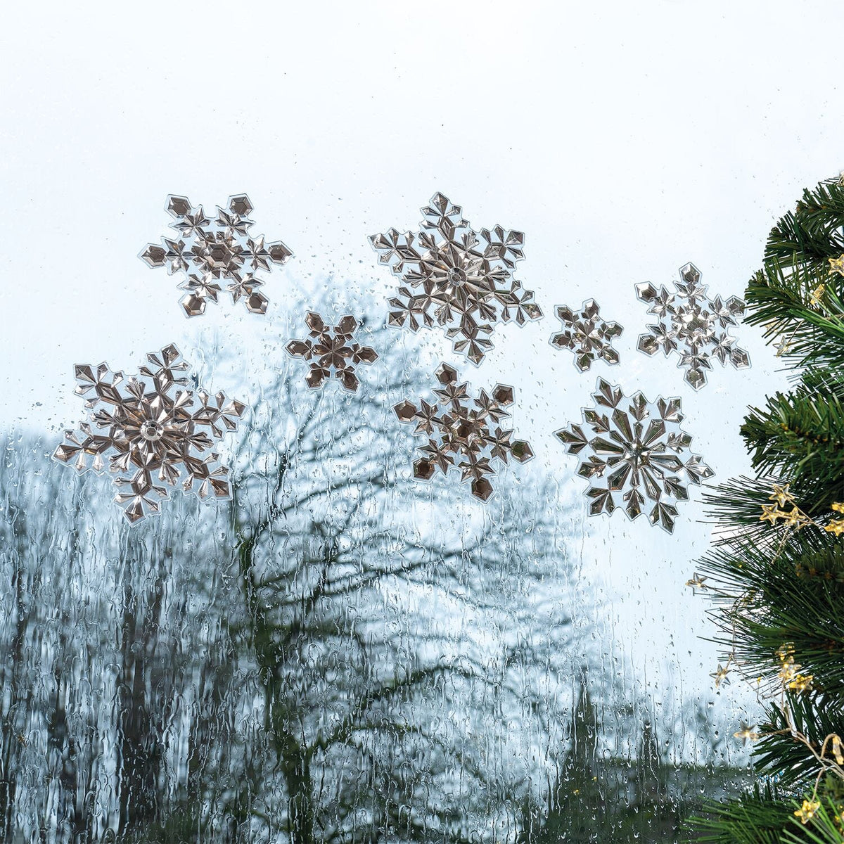 Lakeland Snowflake Window Stickers