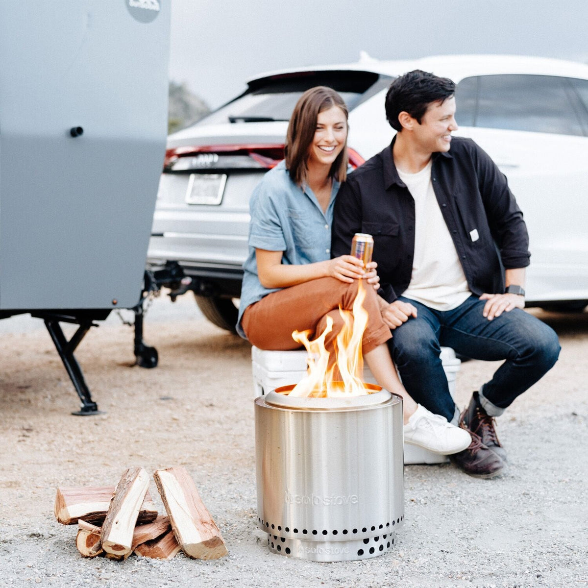 Solo Stove Ranger 2.0 Portable Smokeless Wood-Burning Fire Pit with Carry Case