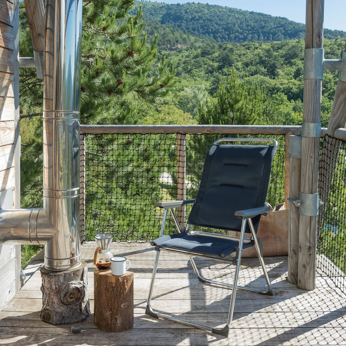 Lafuma Padded Camping Chair Acier