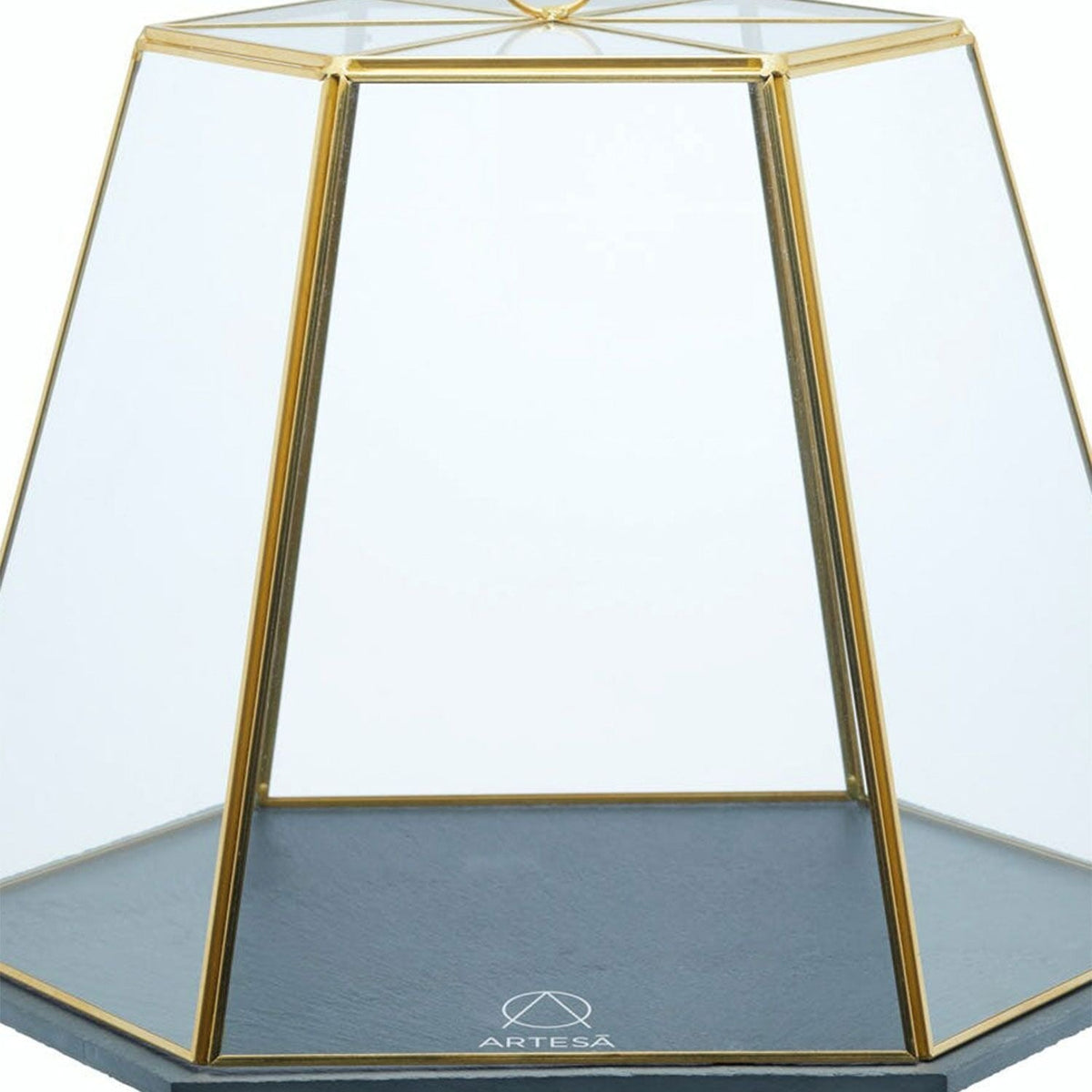 Artesa Glass Cloche with Slate Serving Base