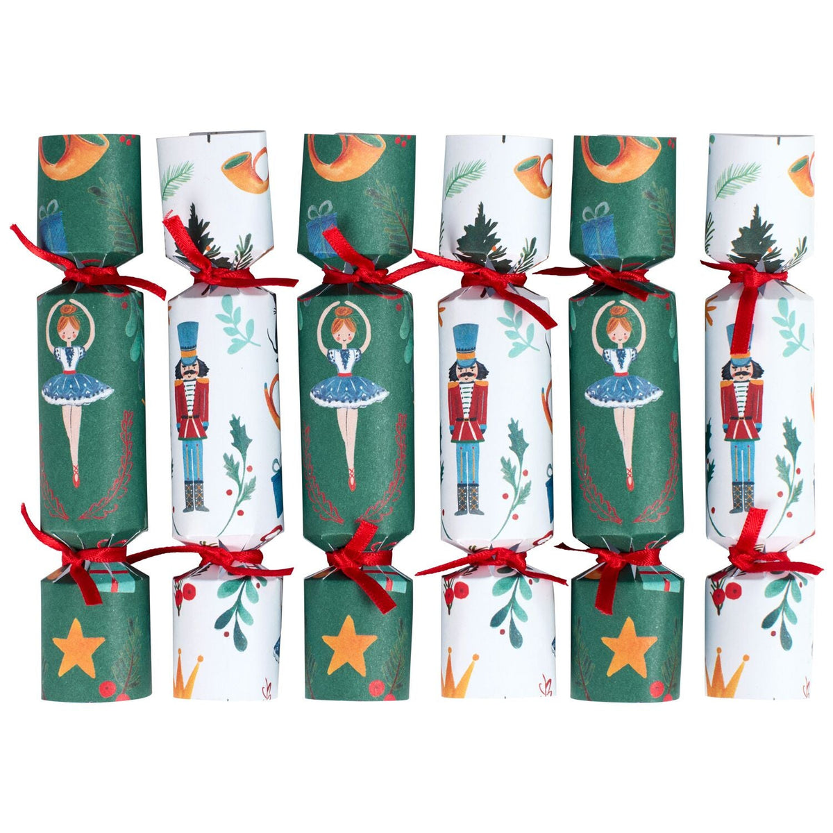 6 Lakeland Nutcracker Mini Crackers