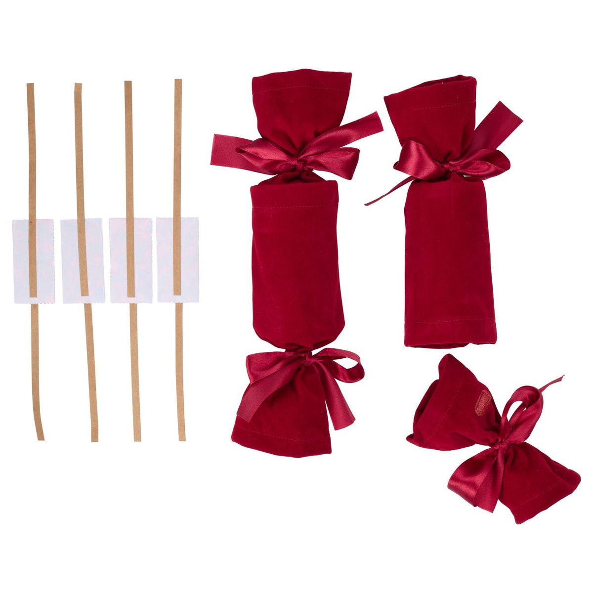 2 Lakeland Red Velvet Fabric Reusable Crackers