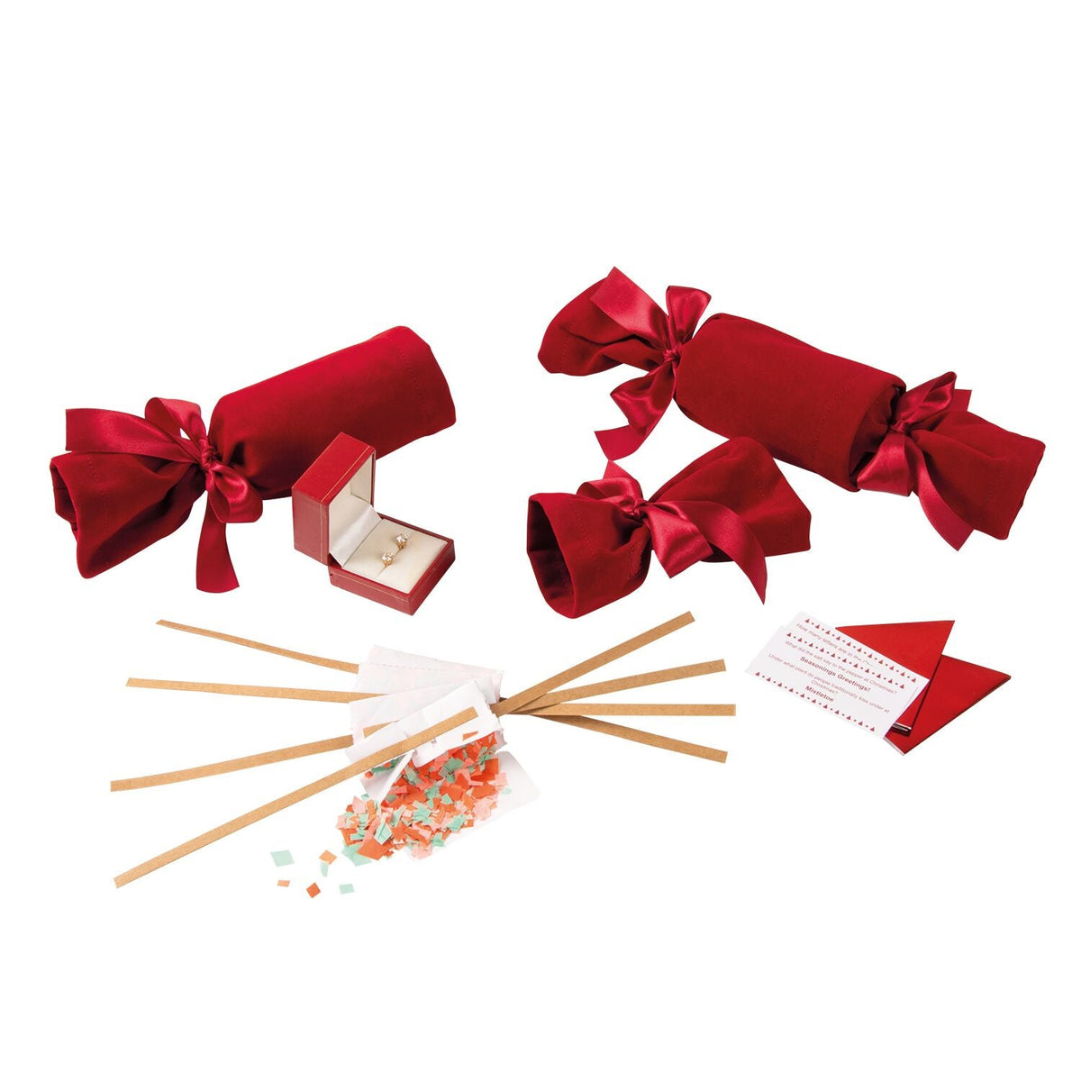 2 Lakeland Red Velvet Fabric Reusable Crackers
