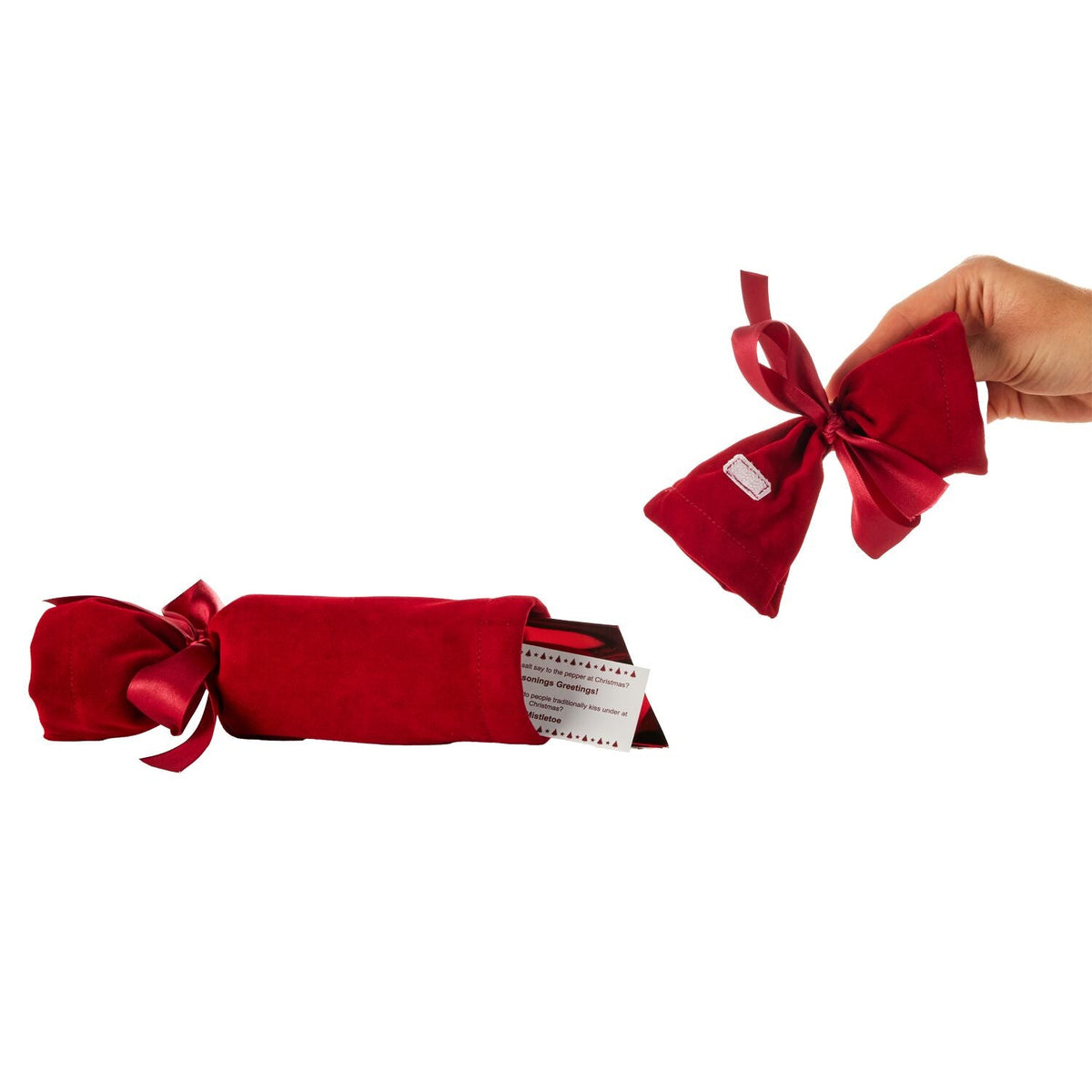 2 Lakeland Red Velvet Fabric Reusable Crackers