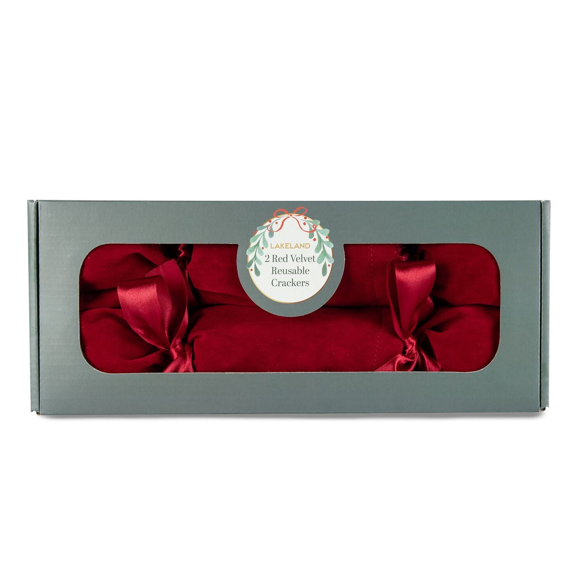 2 Lakeland Red Velvet Fabric Reusable Crackers