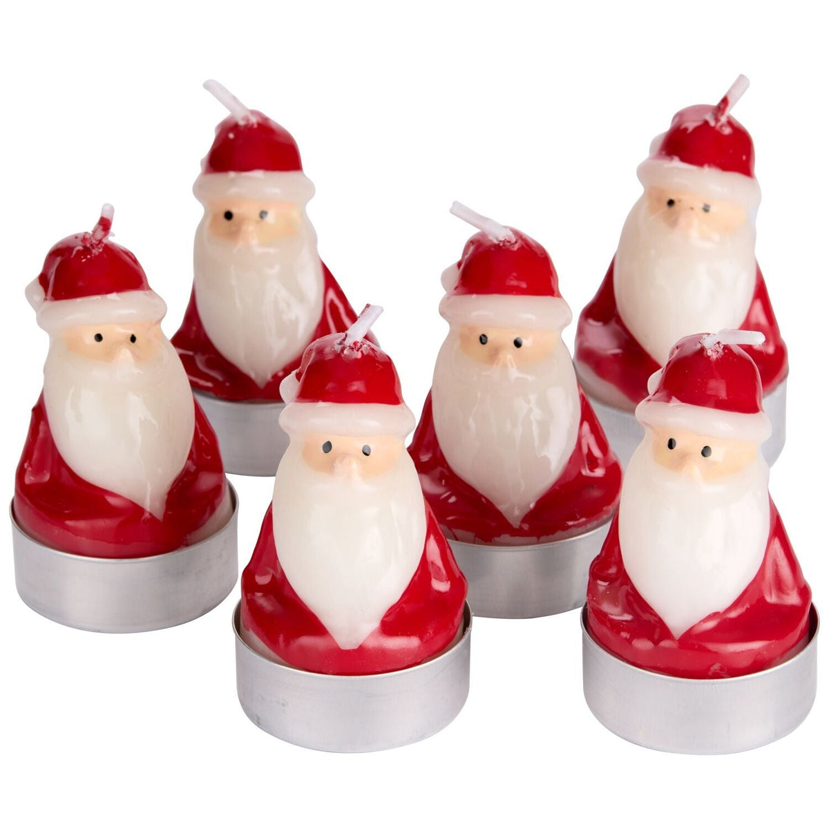 6 Lakeland Santa Tealights