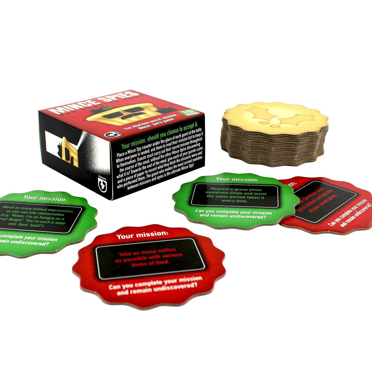 Mince Spies Coaster Card Game