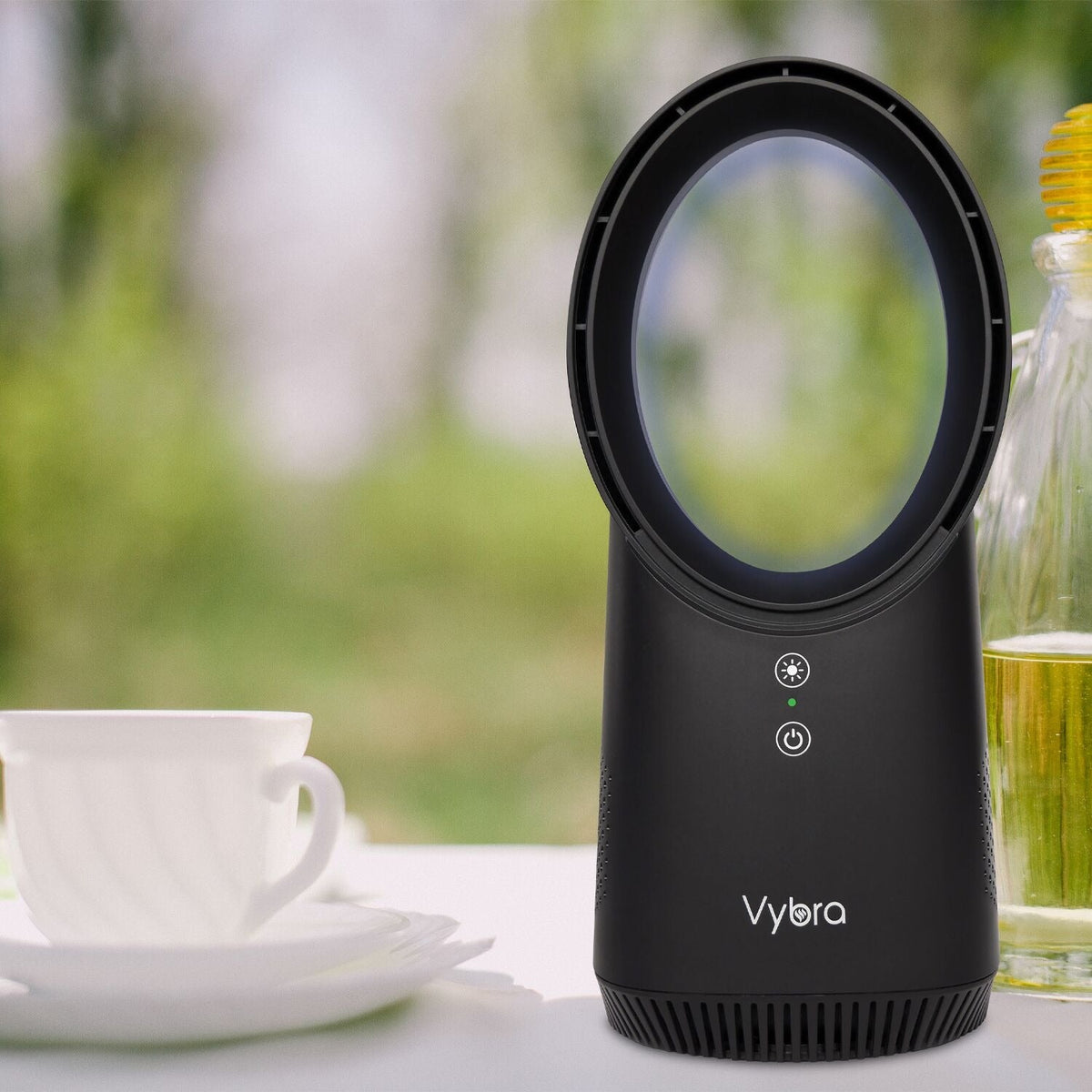 Vybra Solo Rechargeable Desktop Fan – Black