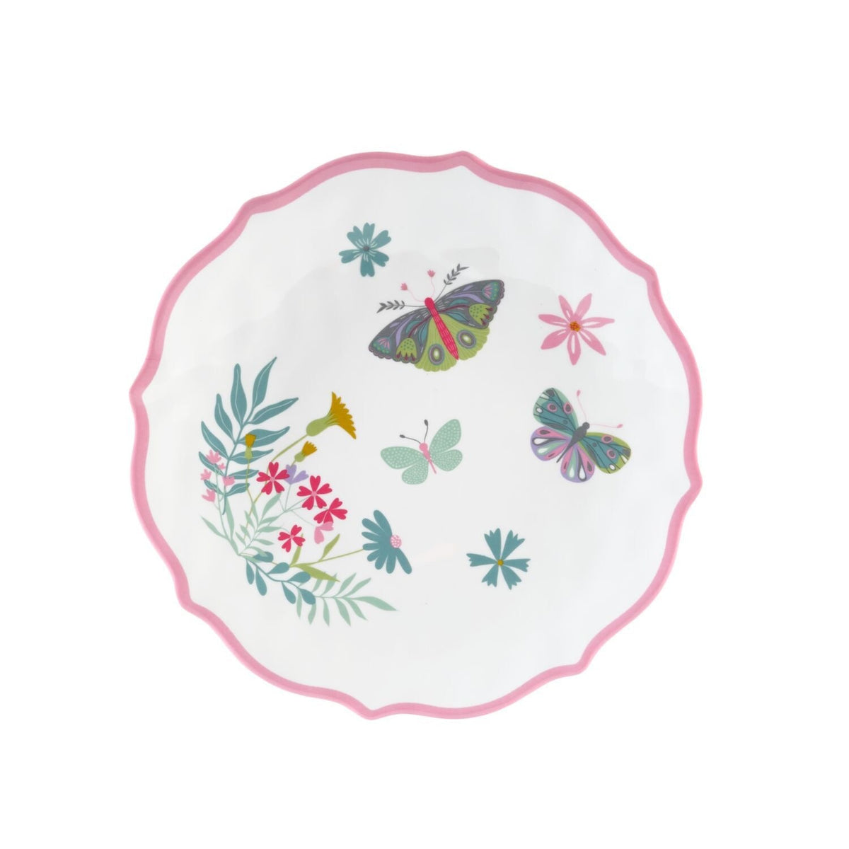 Butterfly Garden Melamine Side Plate
