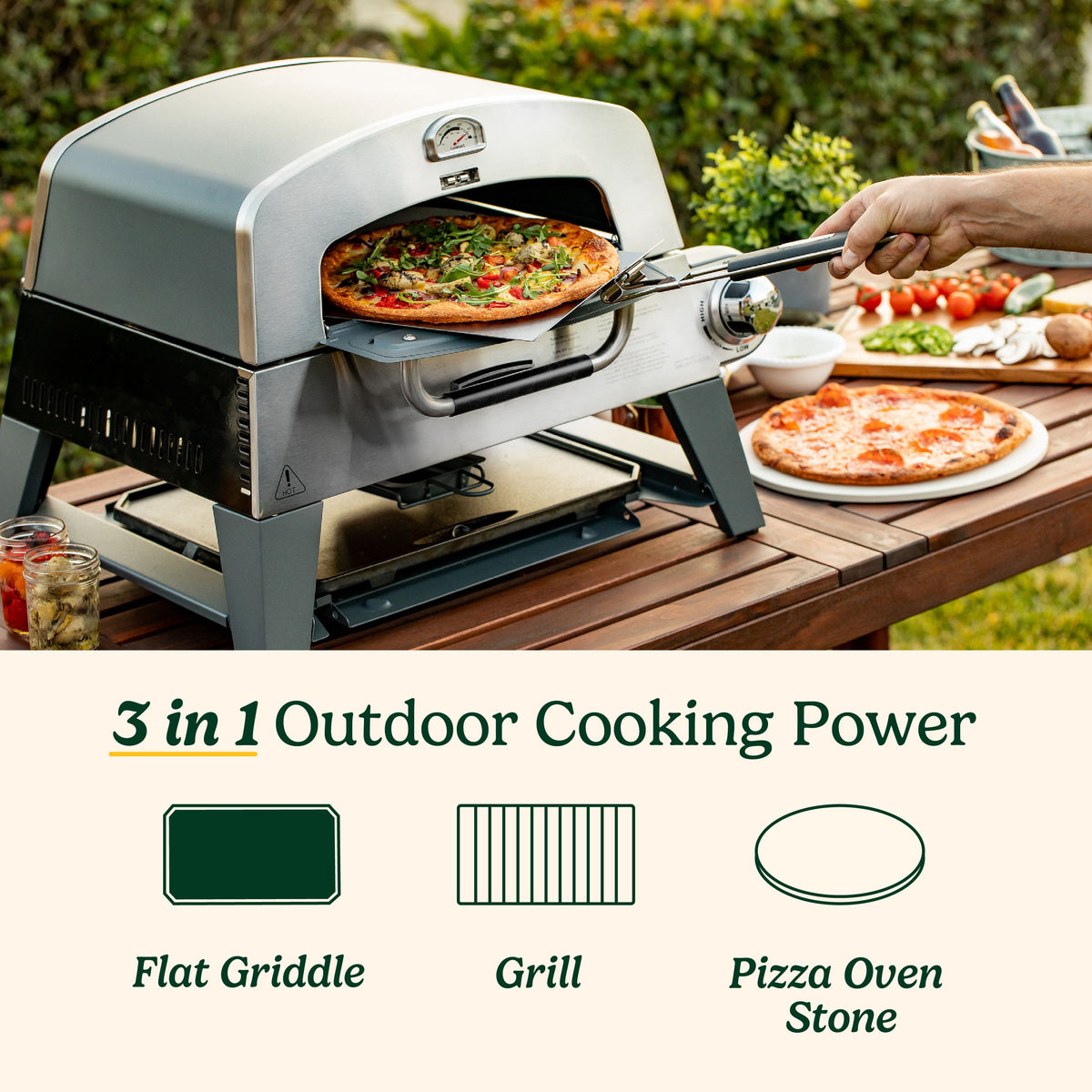 Cuisinart 3-in-1 BBQ, Grill and Pizza Oven
