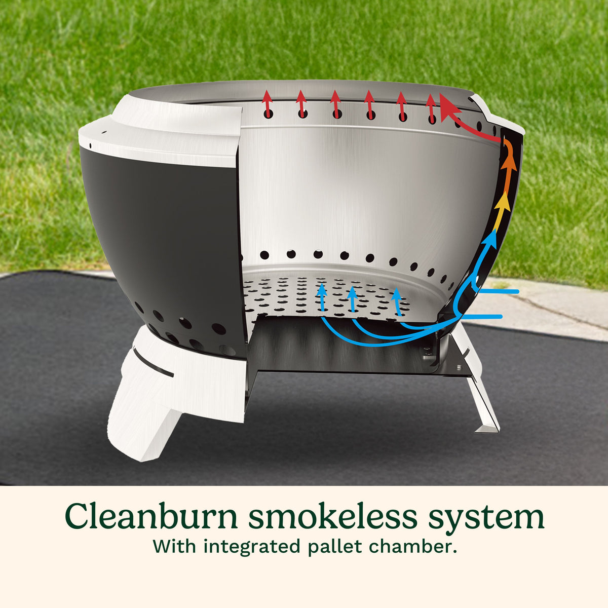 Cuisinart Outdoors 20cm Cleanburn Smokeless Tabletop Fire Pit