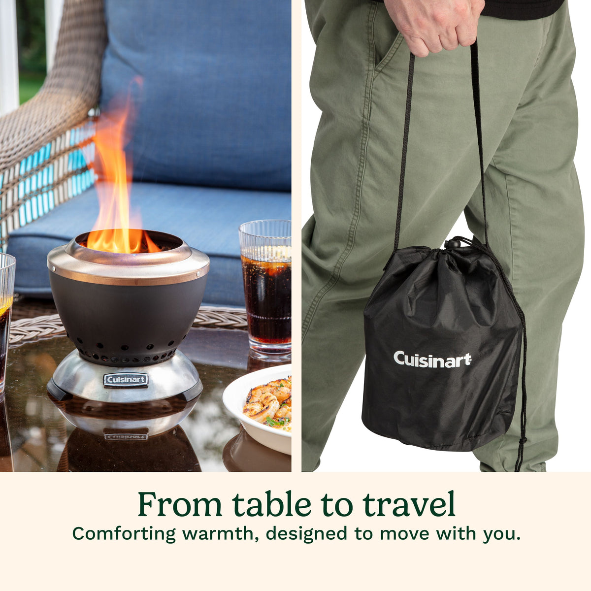 Cuisinart Outdoors 20cm Cleanburn Smokeless Tabletop Fire Pit