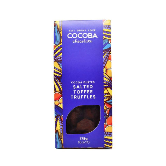 Cocoba Cocoa Dusted Salted Toffee Truffles - 175g