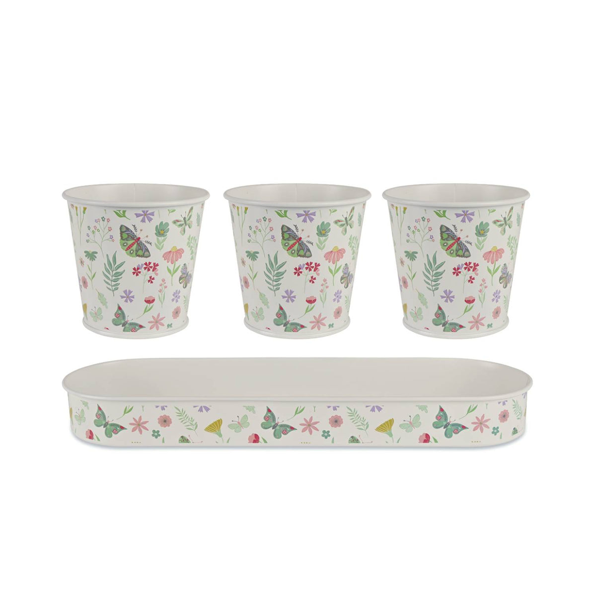 Lakeland Butterfly Garden Small Planters – Set of 3