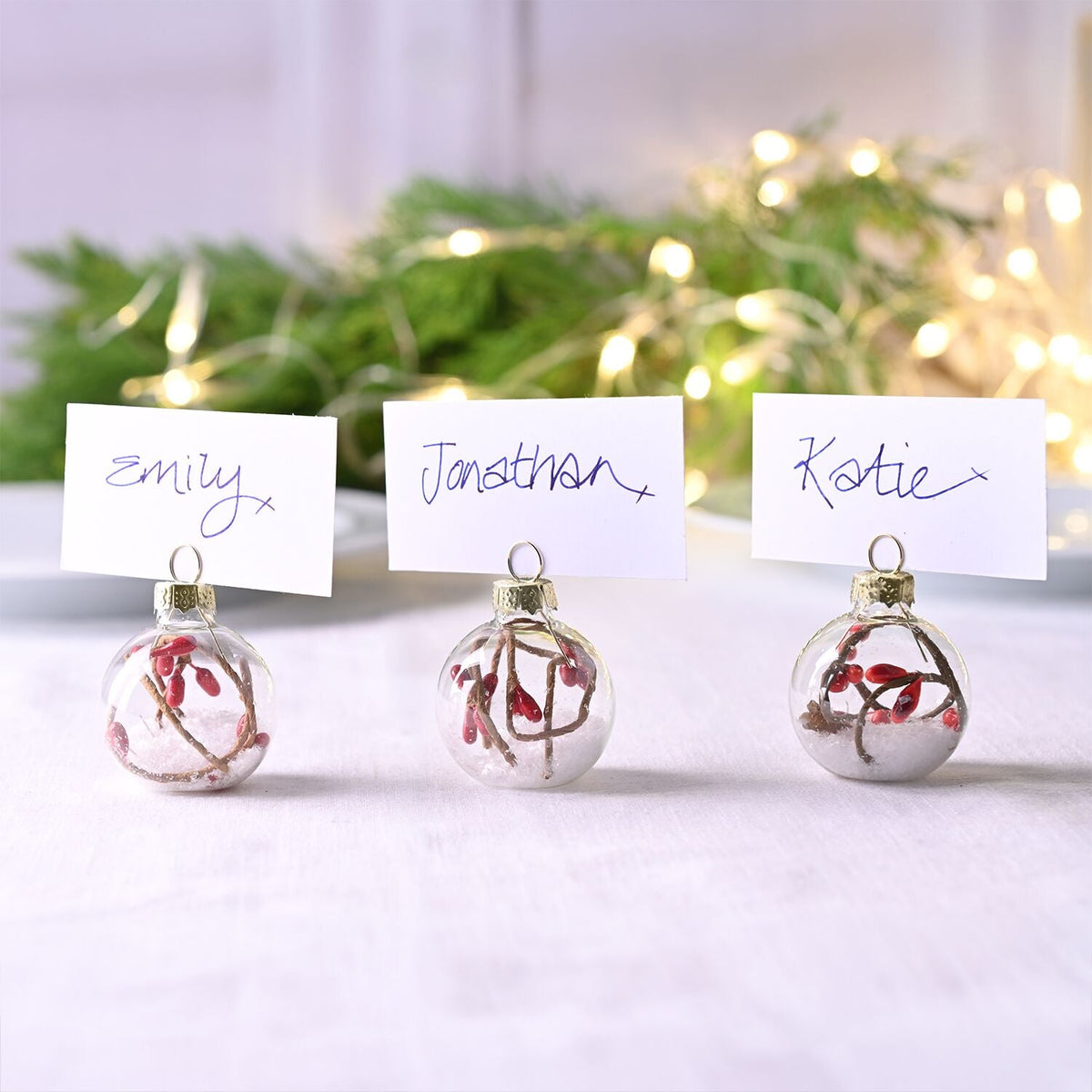 Table setting place holders Red Berry – Set of 6
