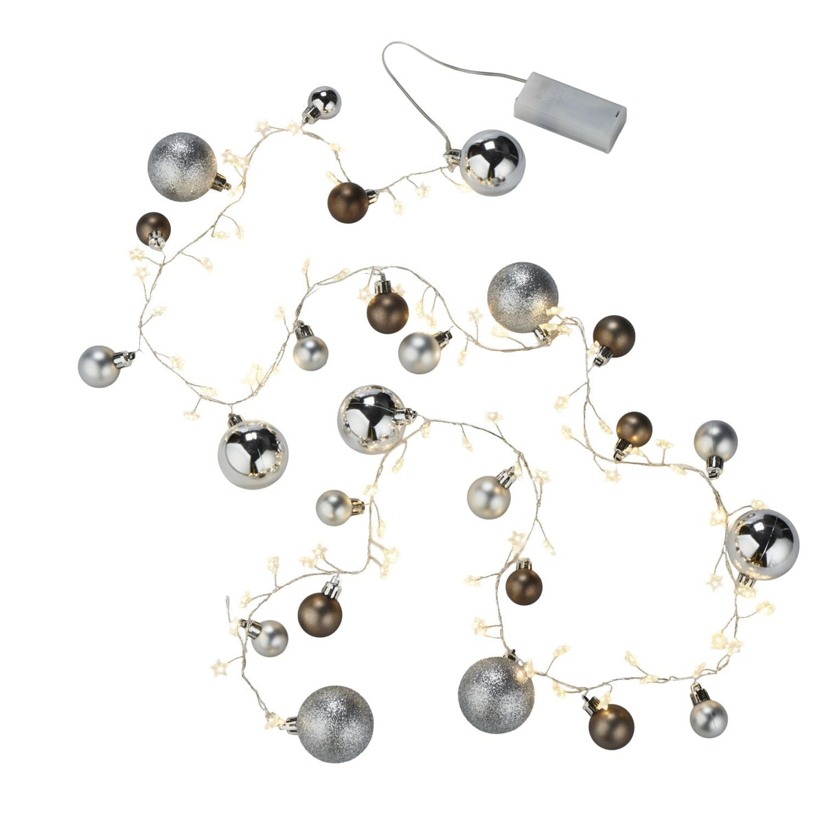 Lakeland Star Cluster Lights with Bauble 1.8m