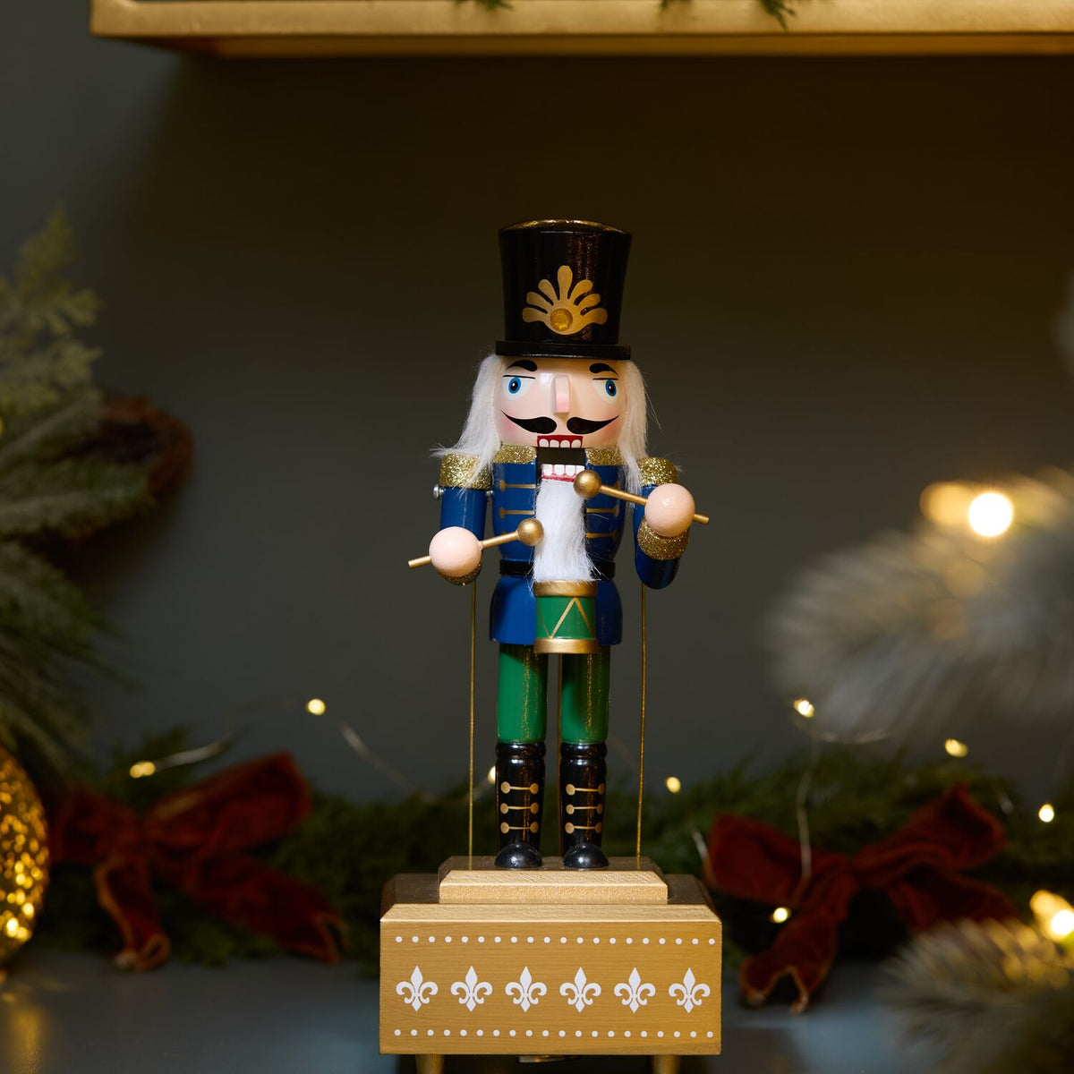 Lakeland Wooden Nutcracker Music Box