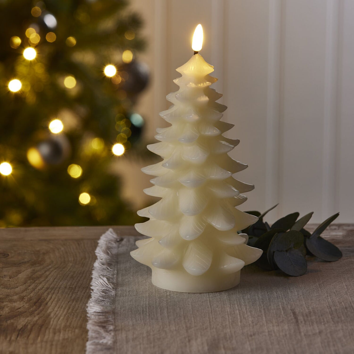 Lakeland White Tree LED Candle 20.5cm