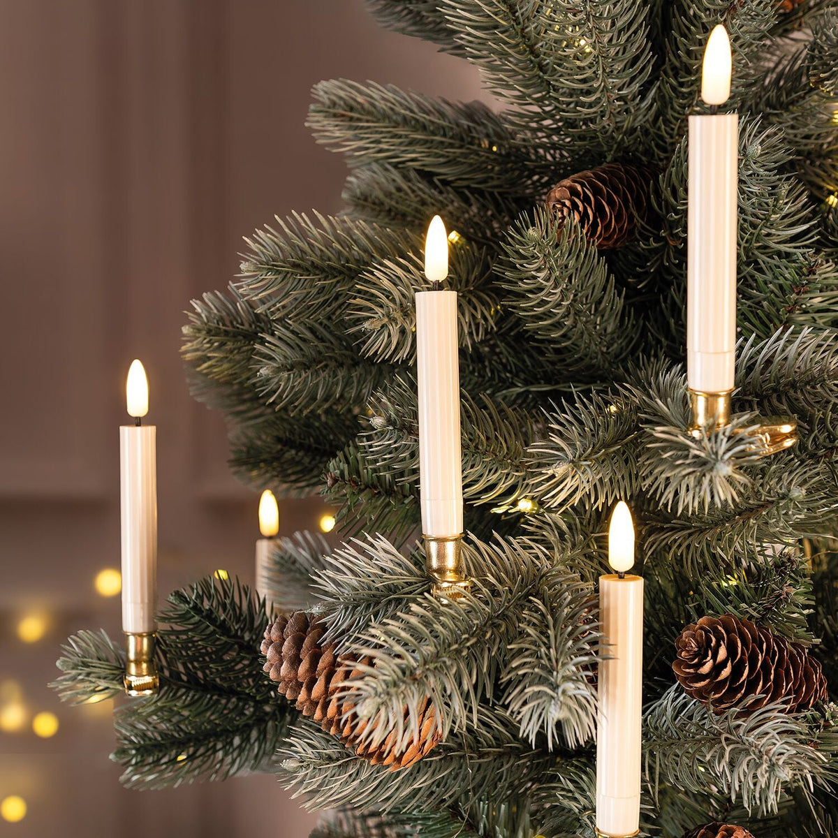 Lakeland 10 Clip-On LED Christmas Tree Candles