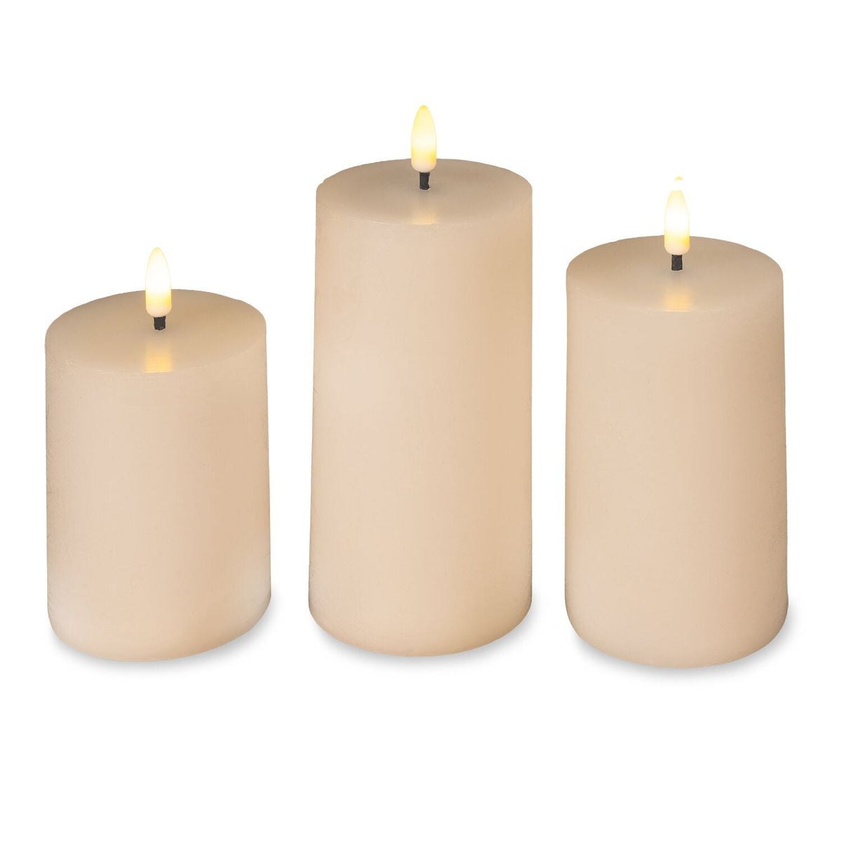Lakeland White Touch LED Candles – Set of 3