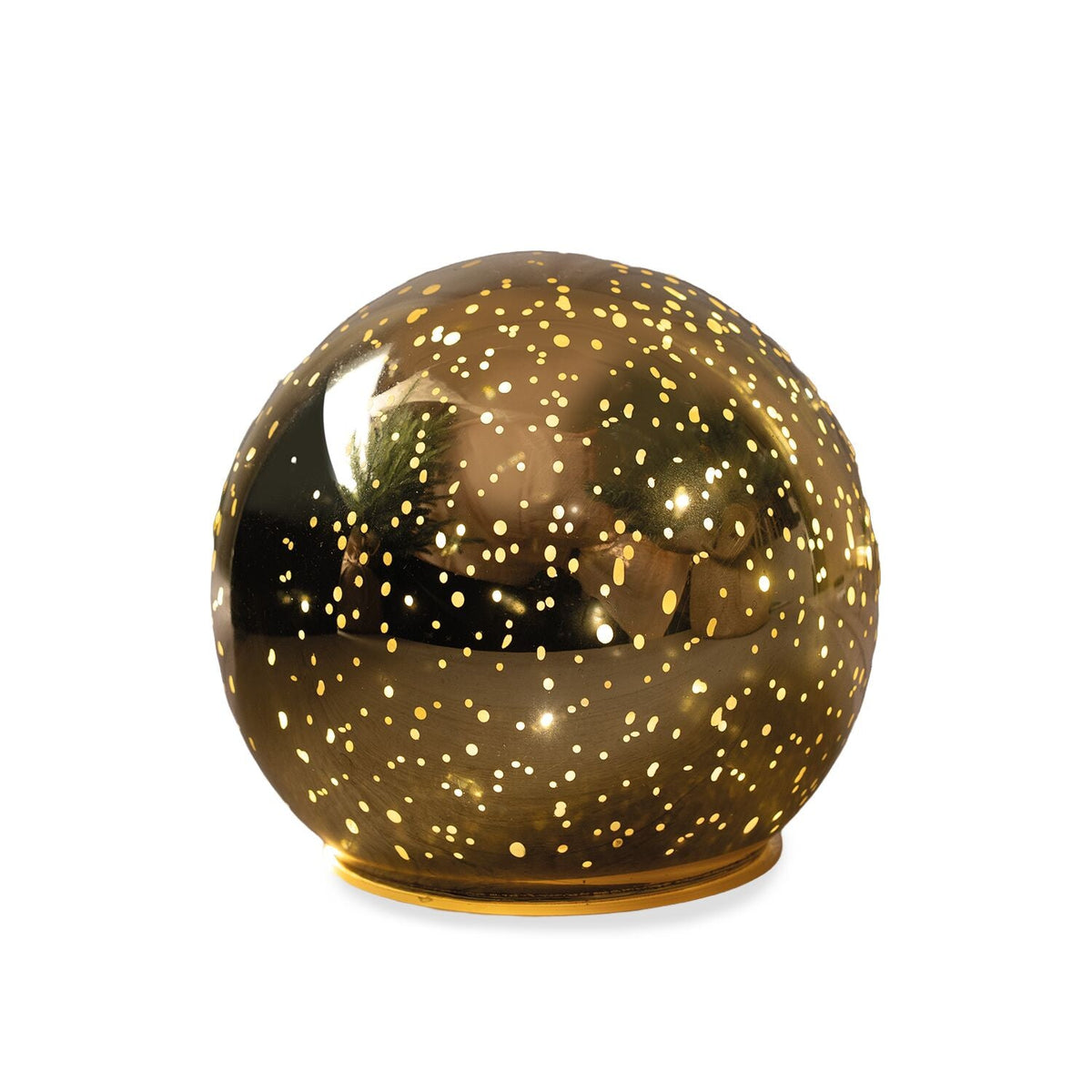 Lakeland Gold Glass LED Orb 11cm