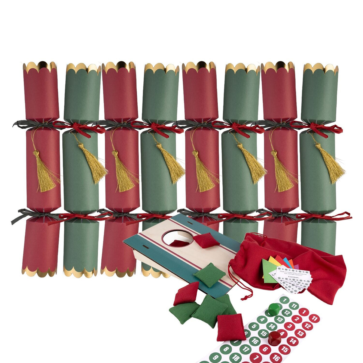 Lakeland Cornhole Christmas Crackers - Pack of 8