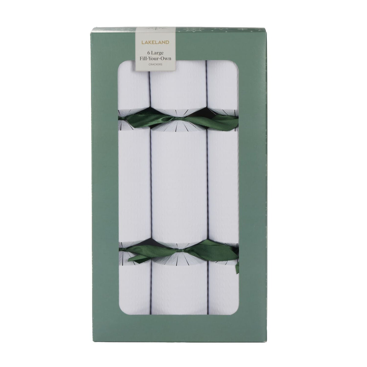 Lakeland Large Fill Your Own Cable Print Crackers – Pack of 6