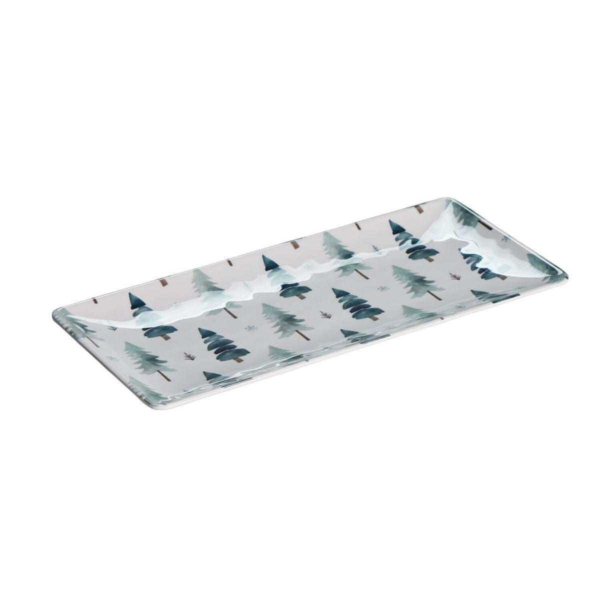 Frosted Woodland Rectangle Melamine Platter