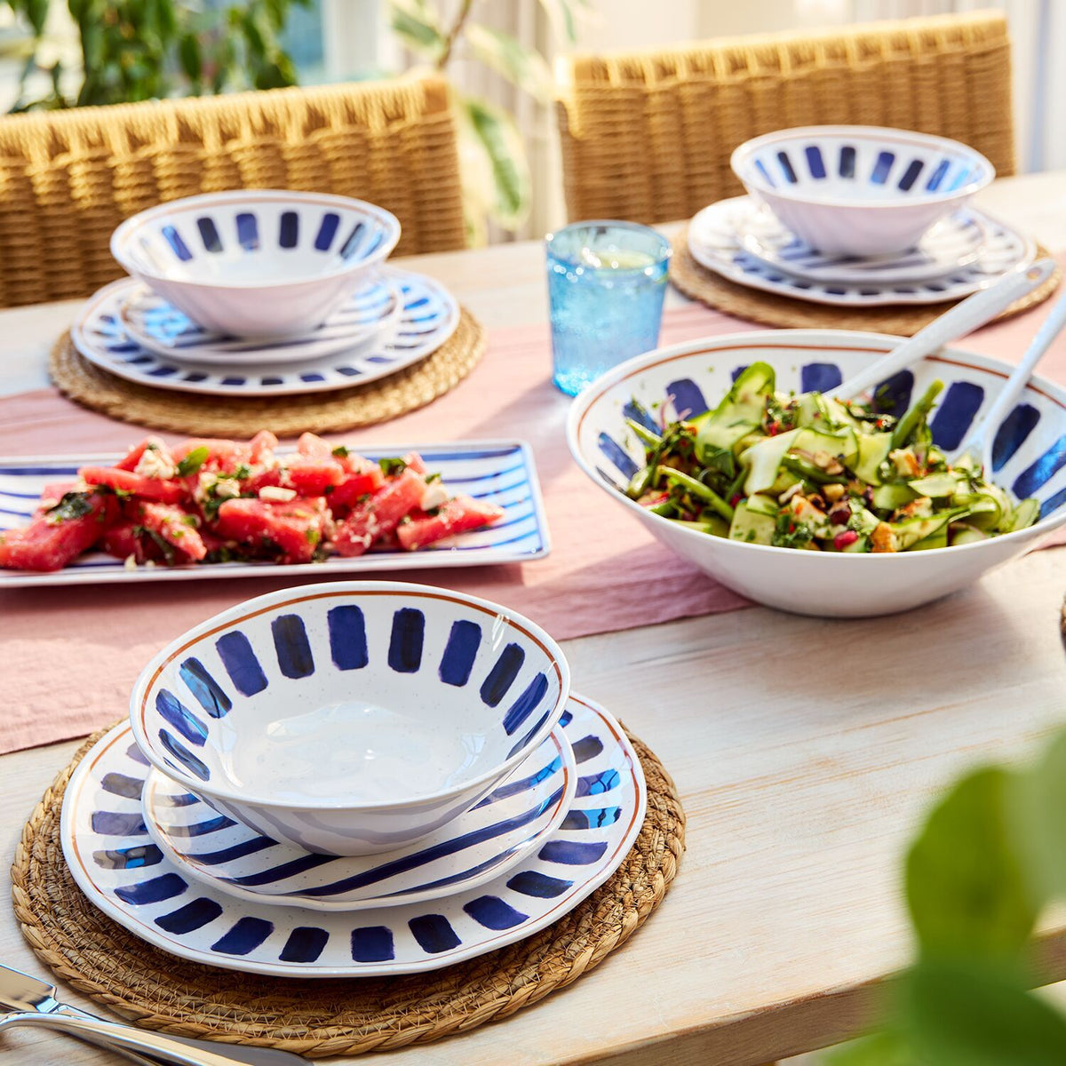 Lakeland Blue Azure Side Plates - Set of 4