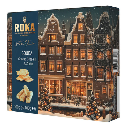 Roka Winter Wonderland Cheese Crispies and Sticks Gift Box