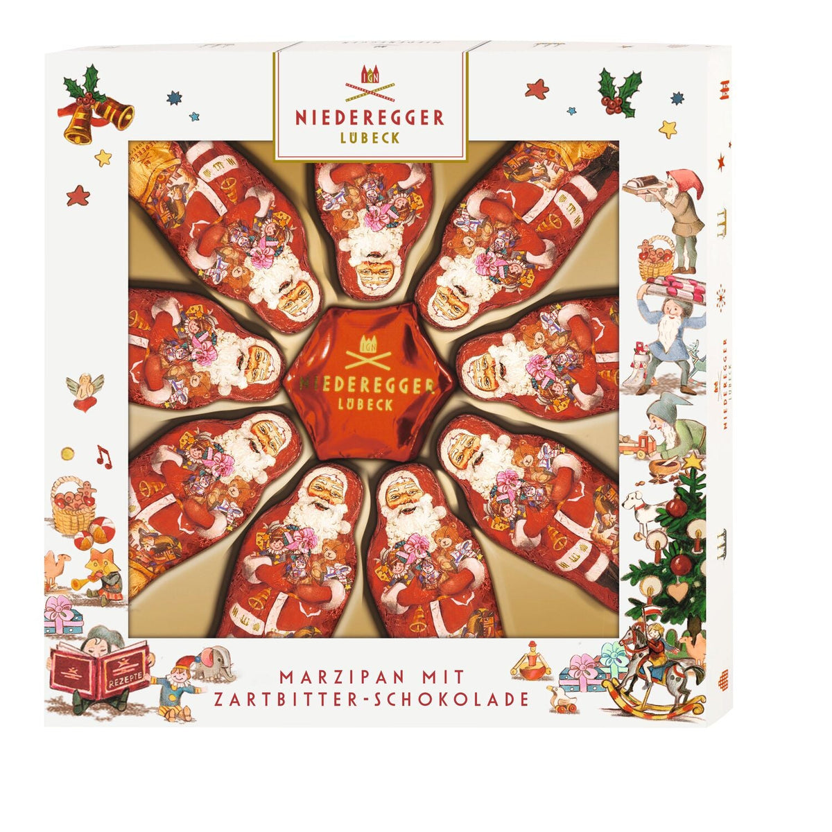 Niederegger Santa and Star Marzipan Selection