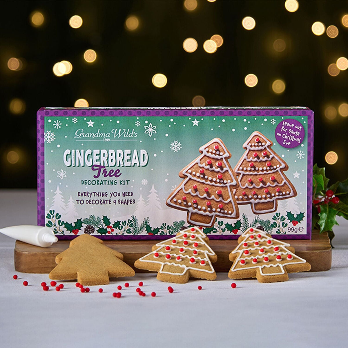 Grandma Wild's Gingerbread Tree Decorating Kit 99g