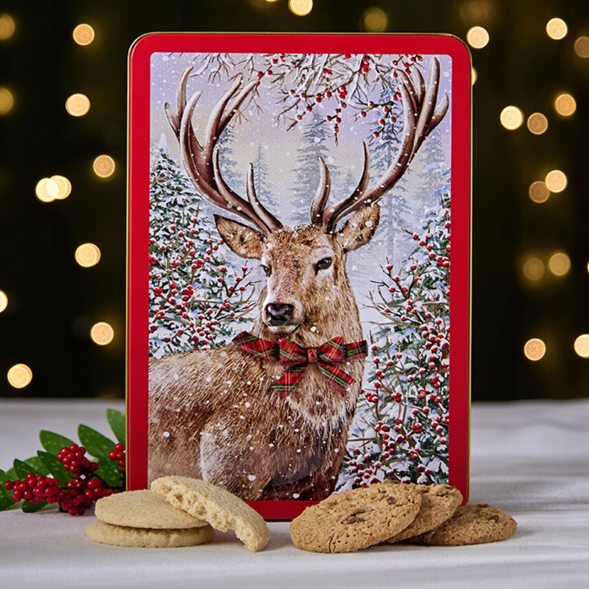 Grandma Wild's Highland Stag Biscuit Tin 300g