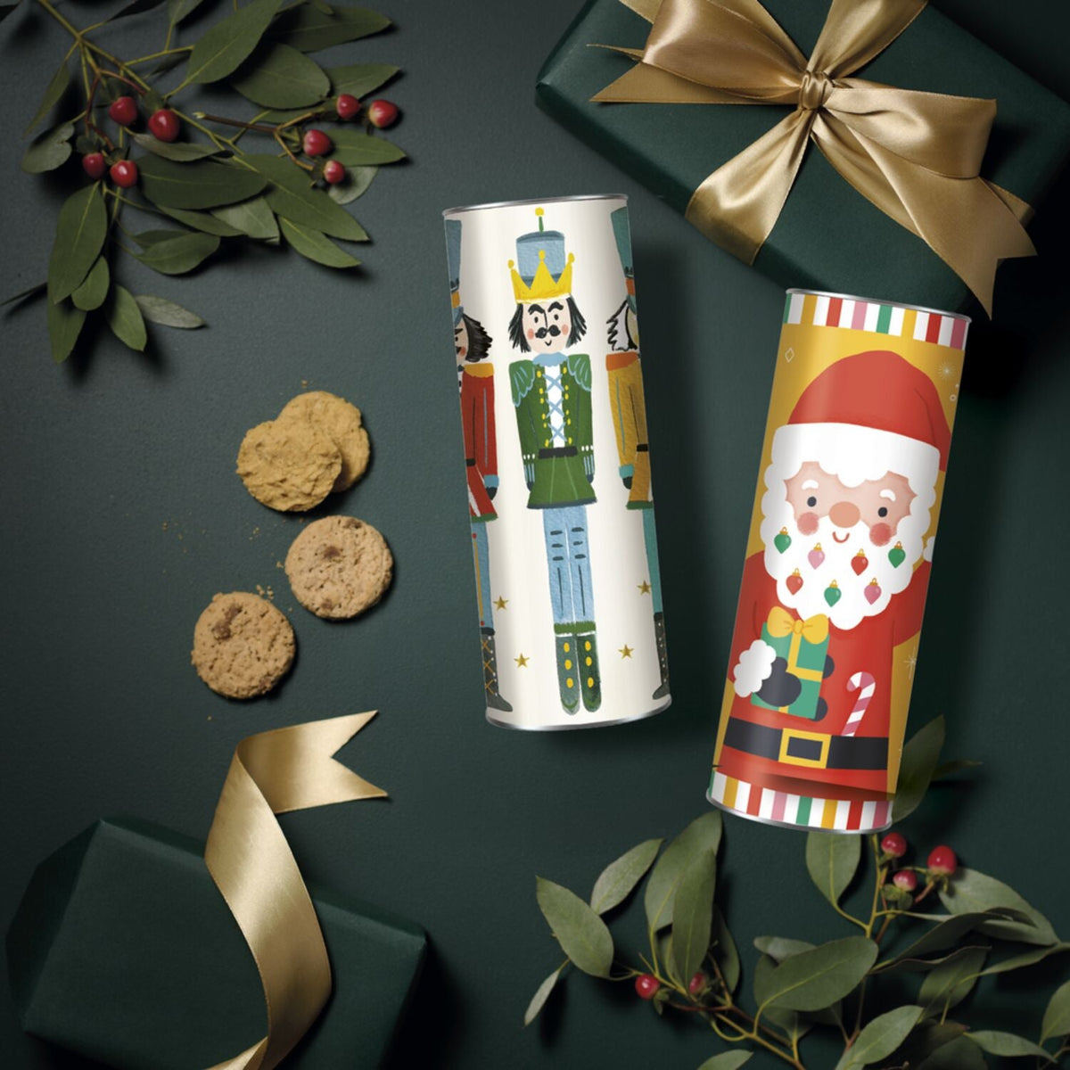 Lakeland Santa Chocolate Chip Biscuit Tube 200g