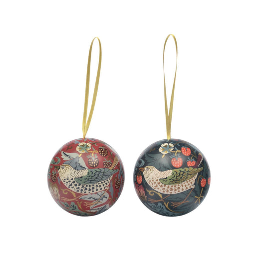 Arts & Crafts Strawberry Thief Honeycomb Bauble