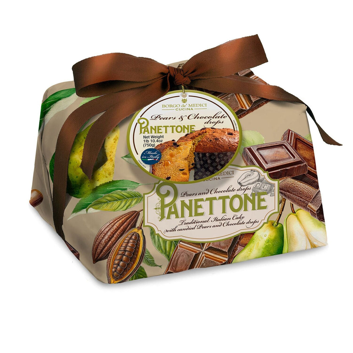 Borgo de Medici Pear and Chocolate Panettone 1kg
