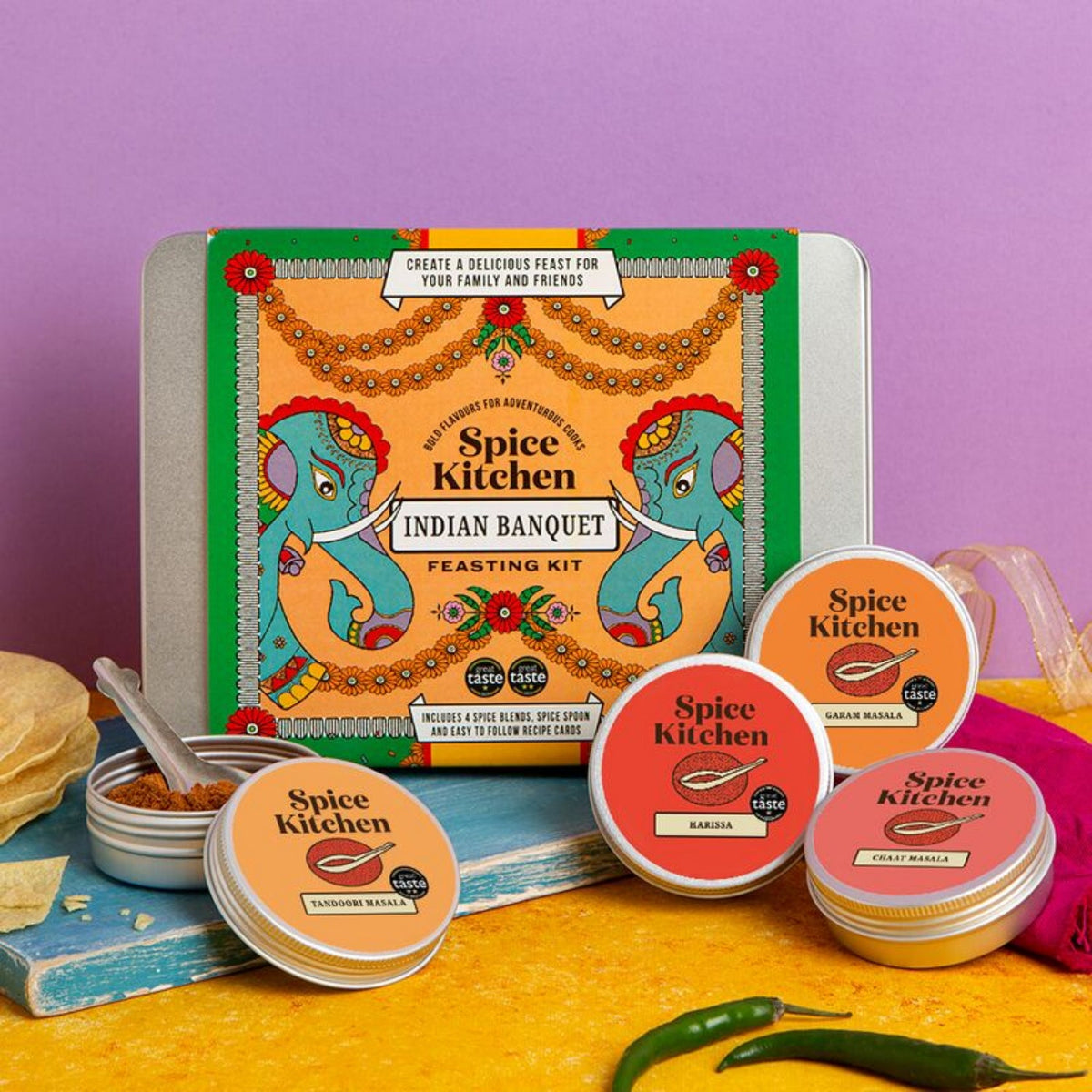 Spice Kitchen Indian Banquet Spice Tin