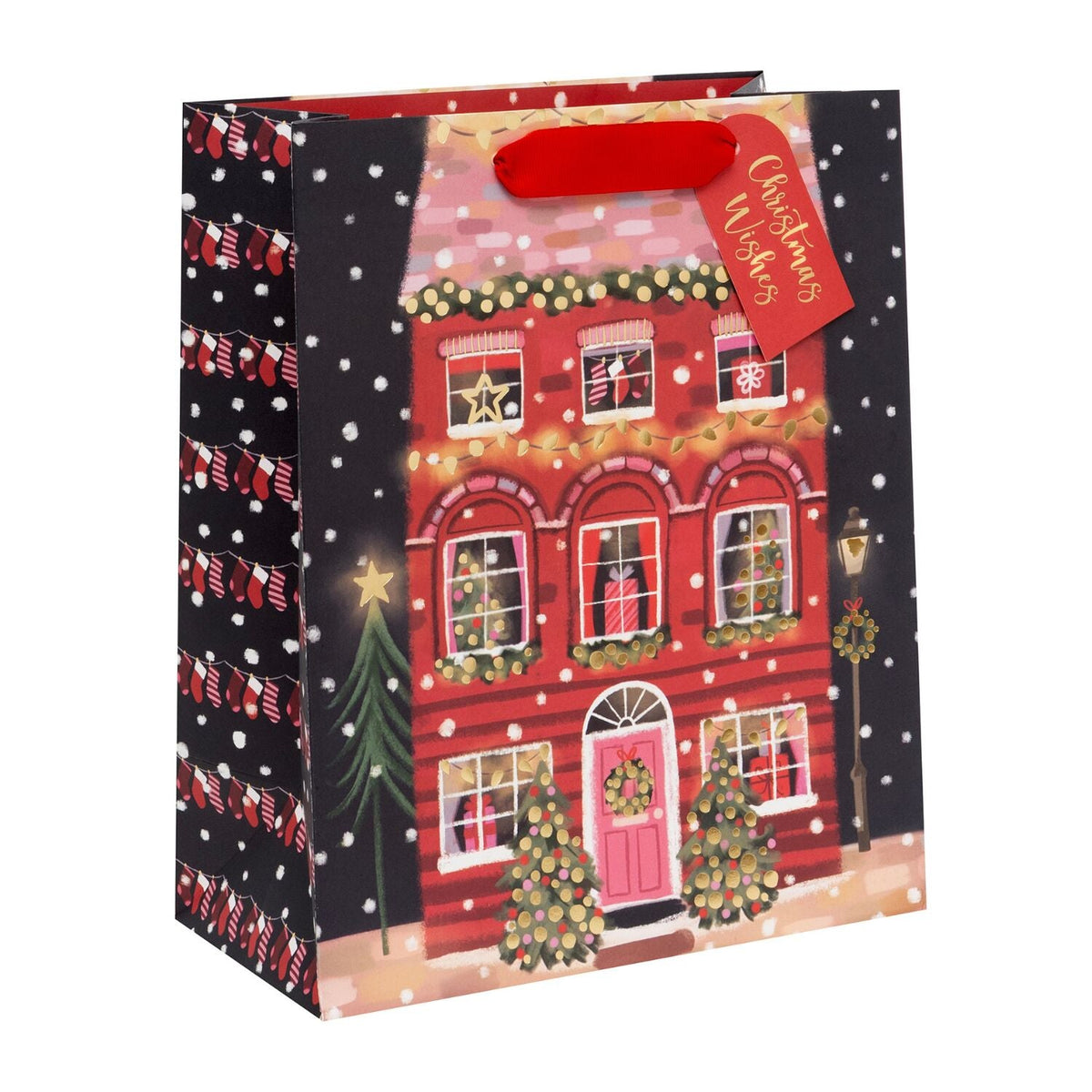 Glick Merry Manor Large Christmas Gift Bag