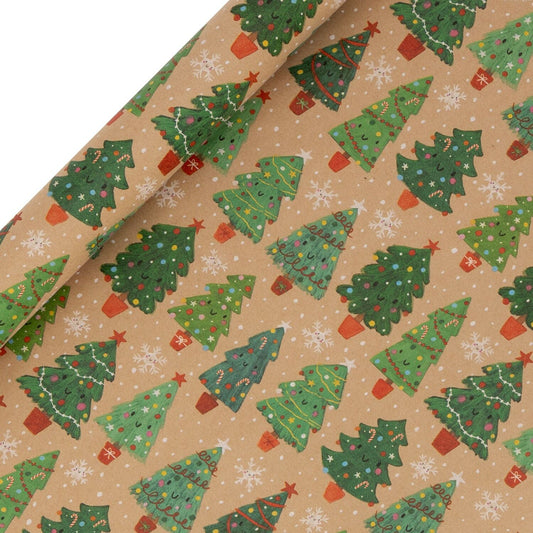 Glick Happy Forest Kraft Wrapping Paper 4m