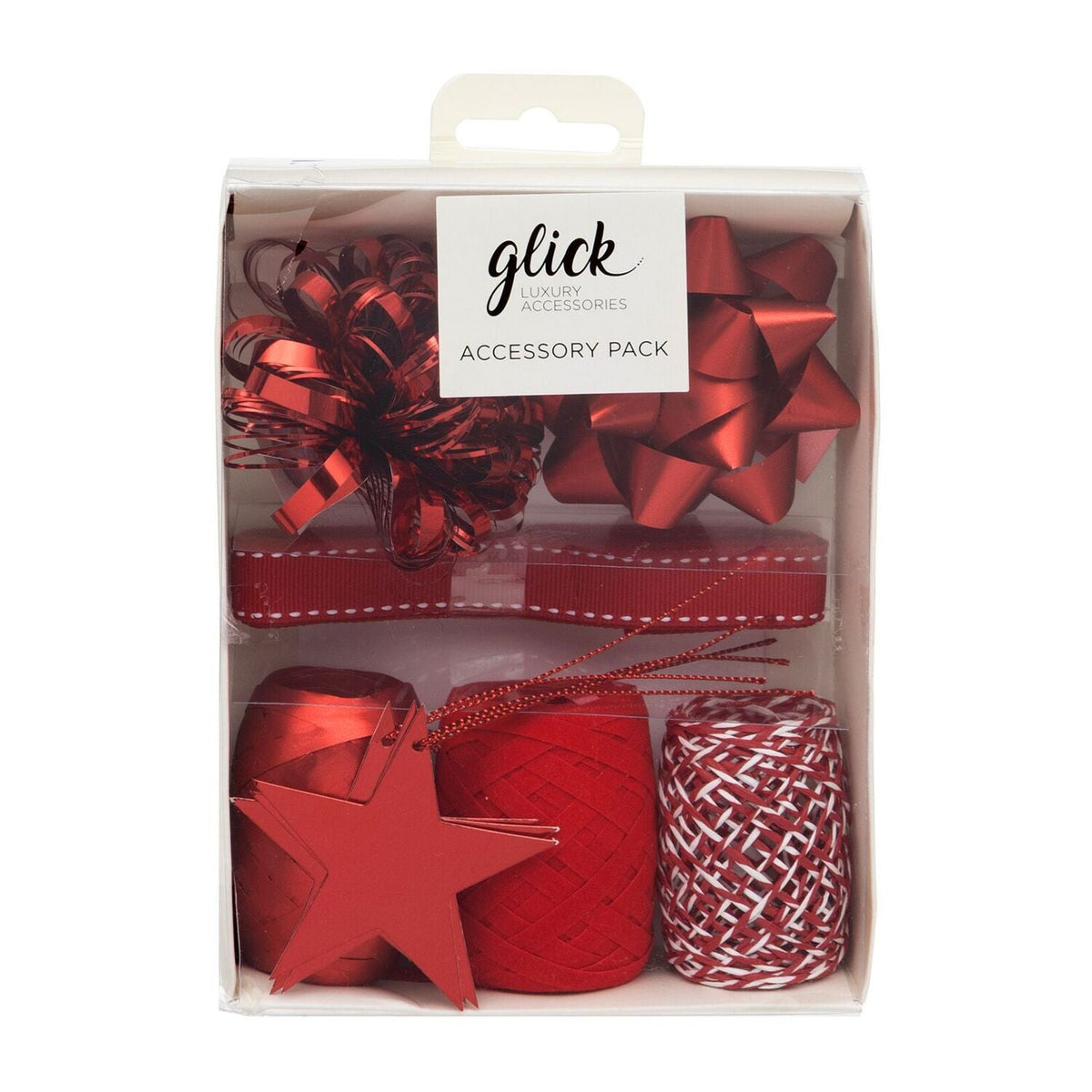 Glick Red Christmas Gift-Wrapping Accessory Box