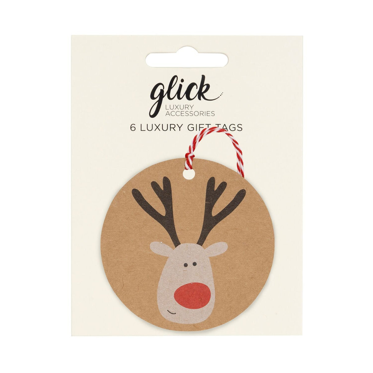Glick Reindeer Selfie Gift Tags – Pack of 6