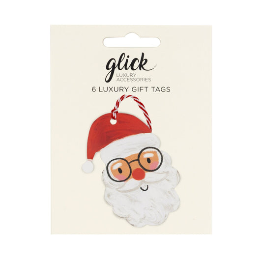 Glick Santa Christmas Gift Tags – Pack of 6
