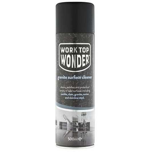 Worktop Wonder Hard Surface Cleaner 500ml – For Granite Marble Stone & Stainless Steel