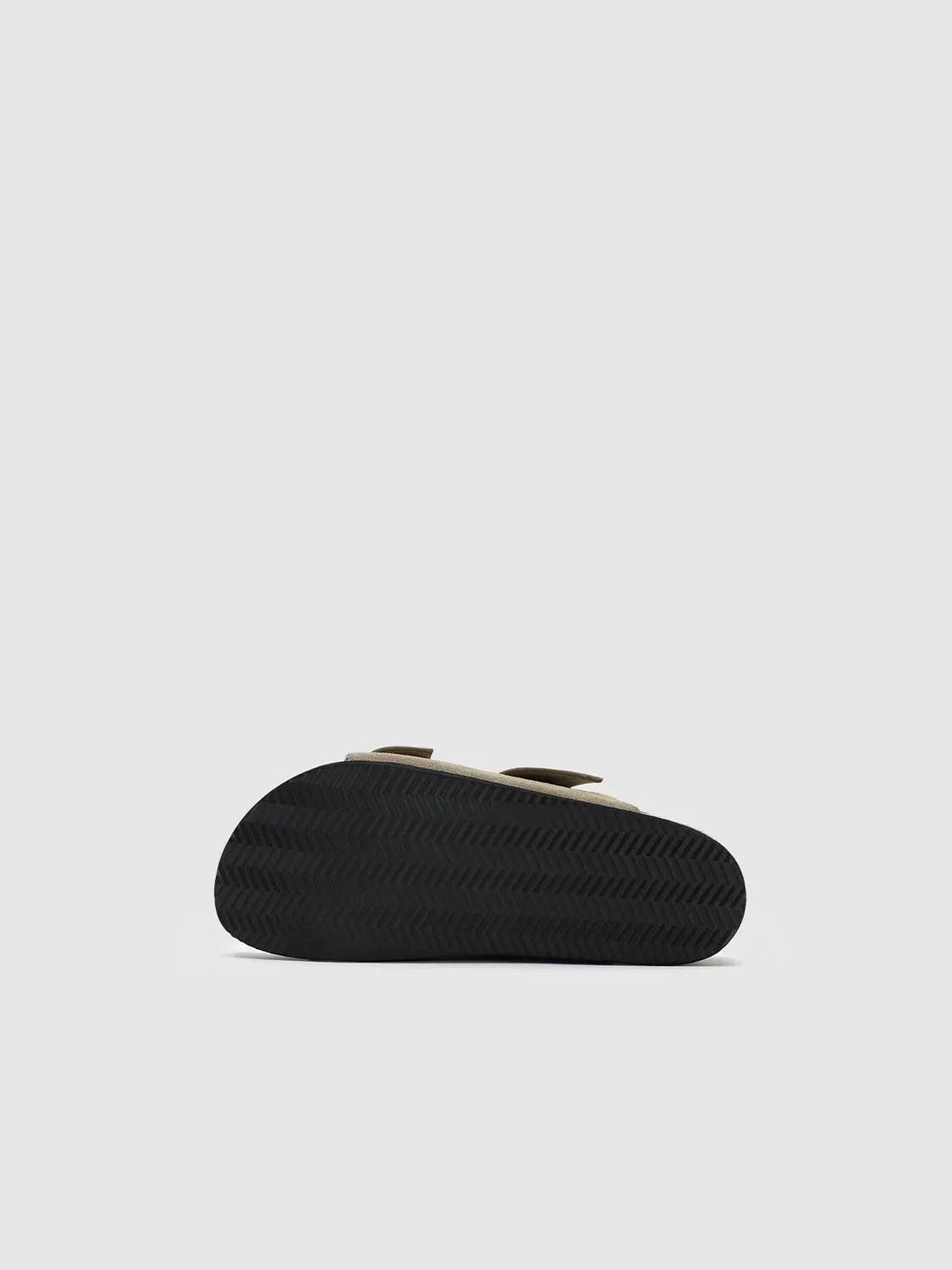Two Strap Split Leather Upper Cork Footbed Sandals Slippers