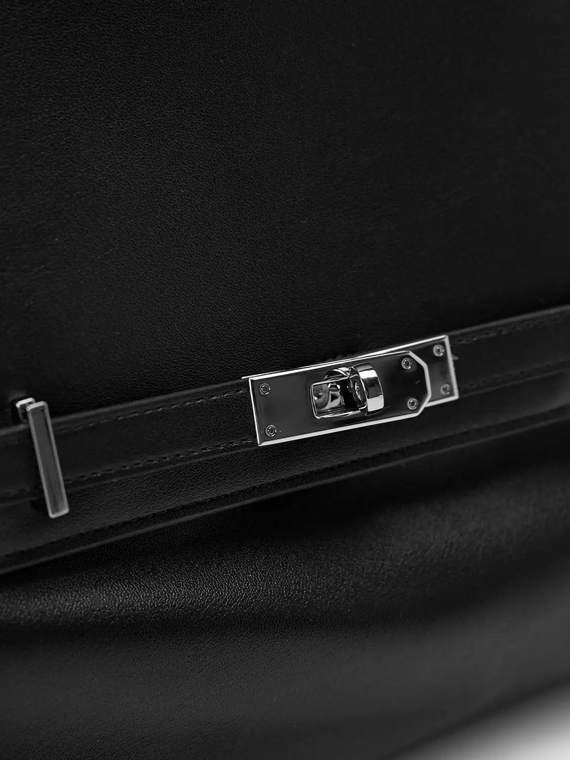 Buckle Flap Top Handle Satchel Shoulder Bag